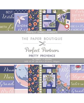 The Paper Boutique Perfect Partners Pretty Provence 8x8 Inch Embellishment Pad (PB1901) (OUTLET)