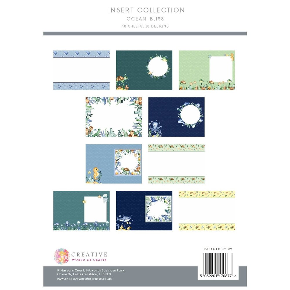 The Paper Boutique Ocean Bliss A4 Insert Collection (PB1889) (OUTLET)