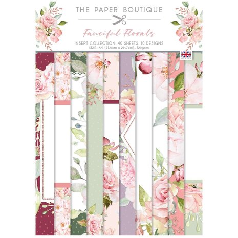 The Paper Boutique Fanciful Florals A4 Insert Collection (PB1874) (OUTLET)