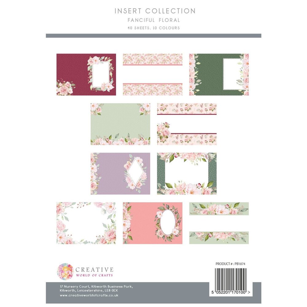 The Paper Boutique Fanciful Florals A4 Insert Collection (PB1874) (OUTLET)