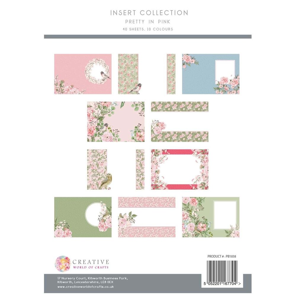 The Paper Boutique Pretty in Pink A4 Insert Collection (PB1838) (OUTLET)