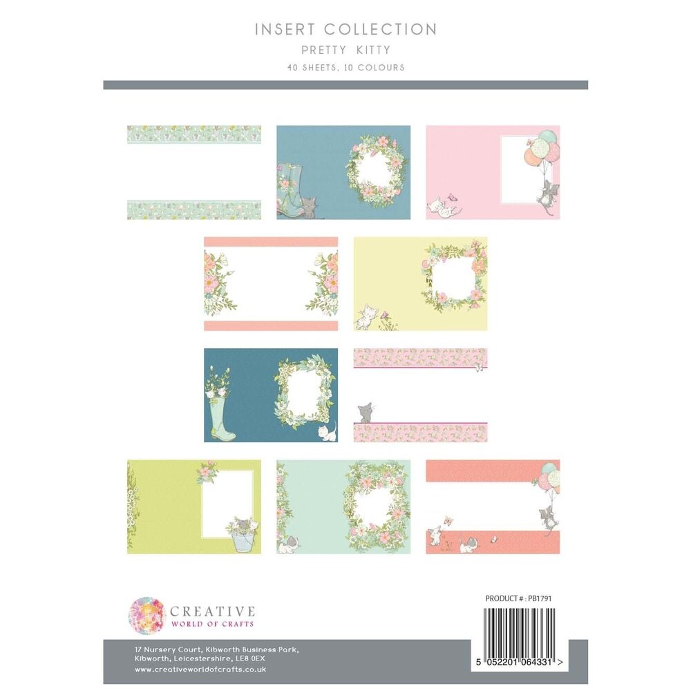 The Paper Boutique Pretty Kitty A4 Insert Collection (PB1791) (OUTLET)