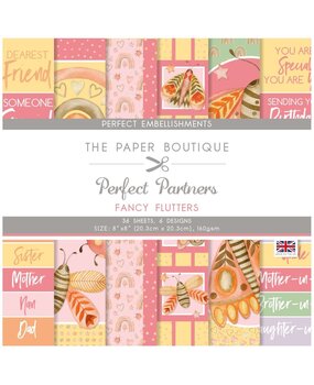 The Paper Boutique Perfect Partners Fancy Flutters 8x8 Inch Embellishment Pad (PB1743) (OUTLET)