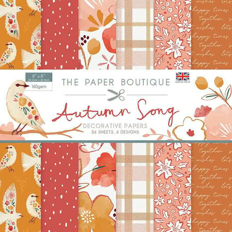 The Paper Boutique Autumn Song 8x8 Inch Decorative Papers (PB1463) (OUTLET)