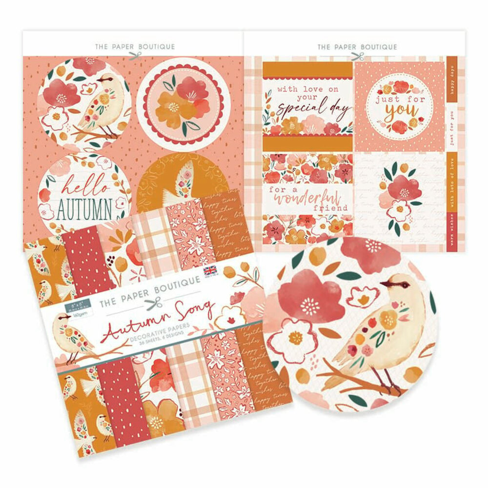 The Paper Boutique Autumn Song 8x8 Inch Paper Kit (PB1462) (OUTLET)