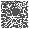 The Crafter's Workshop Tulip Party 6x6 Inch Stencil (TCW993s) (OUTLET)