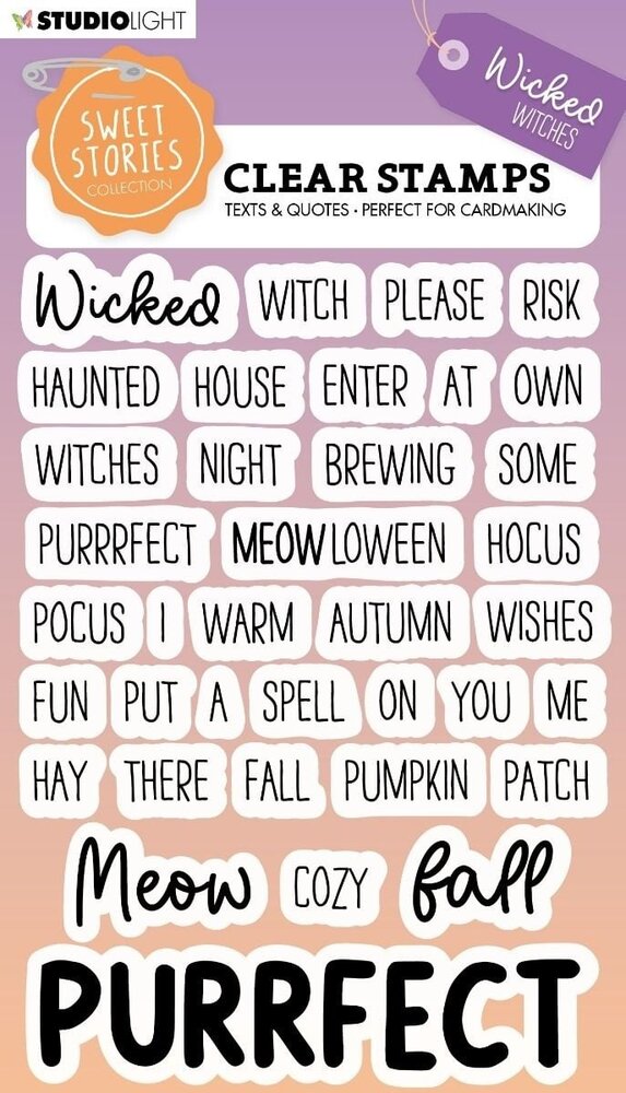 Studio Light Sweet Stories Clear Stamp Quotes Wicked Witches (SL-SS-STAMP548) (OUTLET)