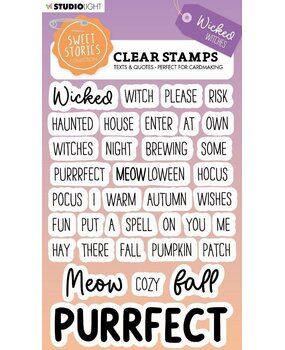 Studio Light Sweet Stories Clear Stamp Quotes Wicked Witches (SL-SS-STAMP548) (OUTLET)