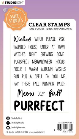 Studio Light Sweet Stories Clear Stamp Quotes Wicked Witches (SL-SS-STAMP548) (OUTLET)