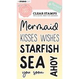 Studio Light Sweet Stories Clear Stamp Quotes Large Mermaid Kisses (SL-SS-STAMP441) (OUTLET)