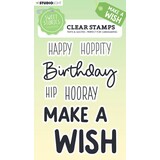 Studio Light Sweet Stories Clear Stamp Quotes Large Make a Wish (SL-SS-STAMP418) (OUTLET)