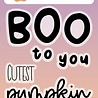 Studio Light Sweet Stories Clear Stamp Boo To You Quotes Large (SL-SS-STAMP271) (OUTLET)