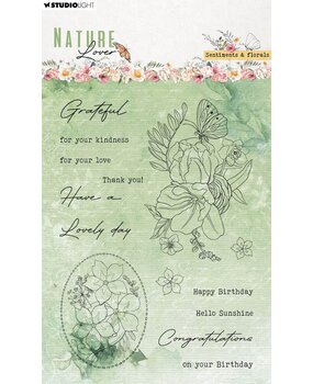 Studio Light Nature Lover Clear Stamps Sentiments & Florals (SL-NL-STAMP593) (OUTLET) Studio Light Nature Lover Clear Stamps Sentiments & Florals (SL-NL-STAMP593) (OUTLET)