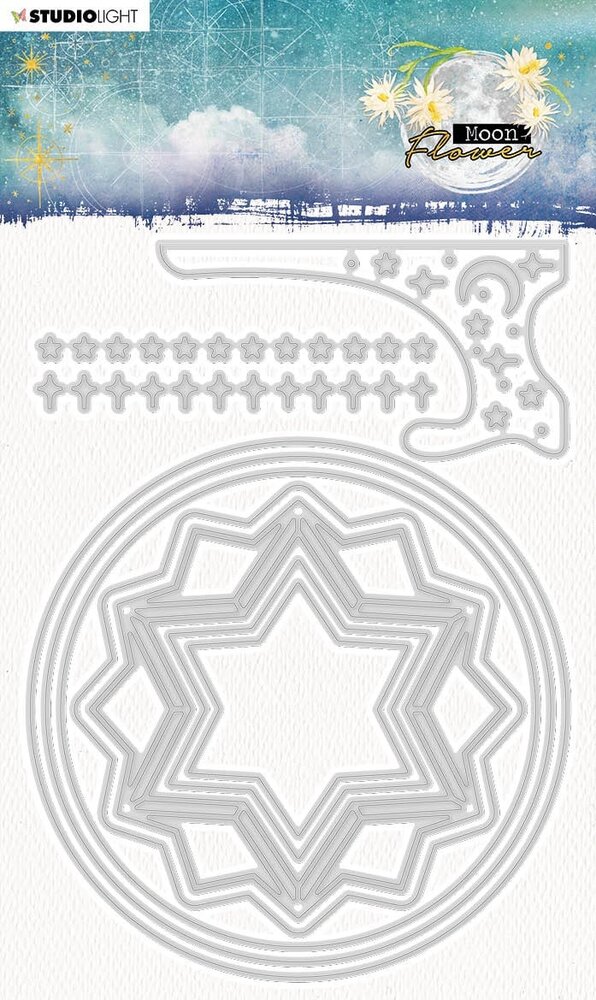 Studio Light Moon Flower Dies Cardshape Round (SL-MFL-CD139) (OUTLET)