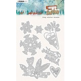 Studio Light Let It Snow Cutting Dies Cozy Winter Kisses (SL-LIS-CD373) (OUTLET)