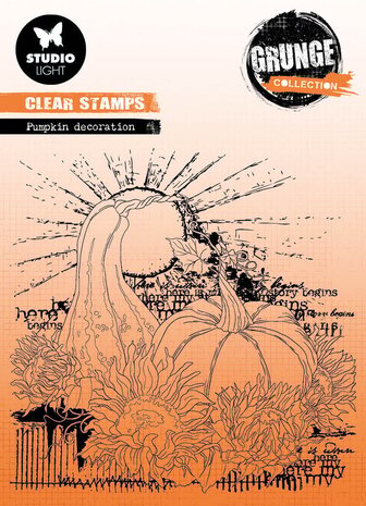 Studio Light Pumpkin Decoration Grunge Stamps (SL-GR-STAMP454) (OUTLET)