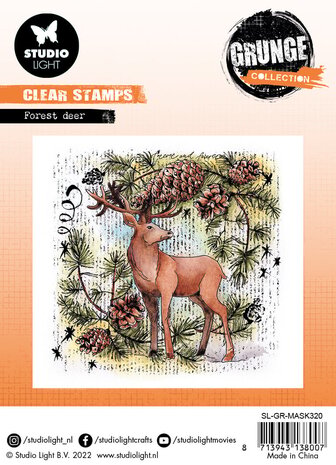 Studio Light Forest Deer Grunge Stamps (SL-GR-STAMP320) (OUTLET)