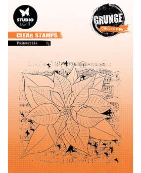 Studio Light Poinsettia Grunge Stamps (SL-GR-STAMP319) (OUTLET)