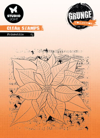 Studio Light Poinsettia Grunge Stamps (SL-GR-STAMP319) (OUTLET)