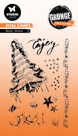 Studio Light Enjoy Winter Grunge Stamps (SL-GR-STAMP317) (OUTLET)