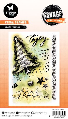 Studio Light Enjoy Winter Grunge Stamps (SL-GR-STAMP317) (OUTLET)