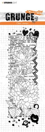 Studio Light Dahlia Flower Love Grunge Stamps (SL-GR-STAMP103) (OUTLET)