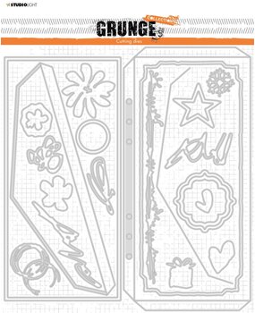 Studio Light Envelop and Cardshape Grunge Dies (SL-GR-CD89) (OUTLET)
