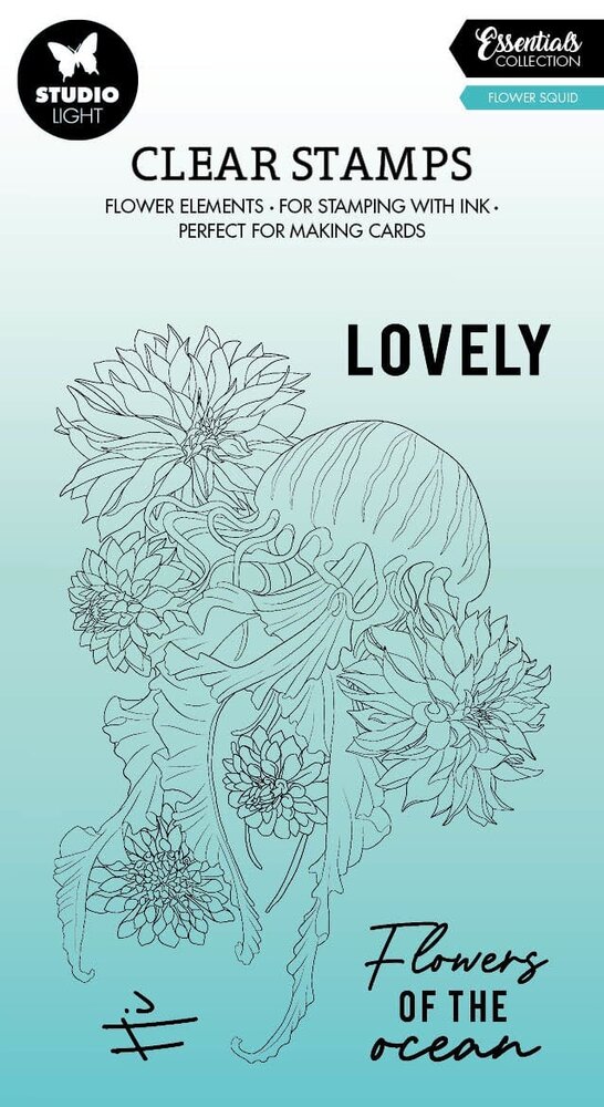 Studio Light Flower Squid Essentials Clear Stamps (SL-ES-STAMP429) (OUTLET)