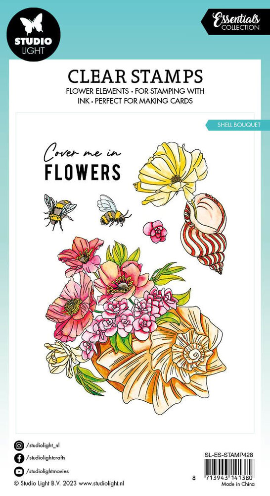 Studio Light Shell Bouquet Essentials Clear Stamps (SL-ES-STAMP428) (OUTLET)