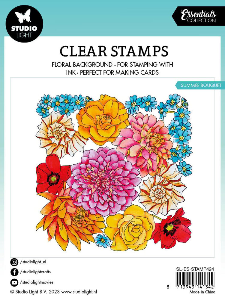 Studio Light Summer Bouquet Essentials Clear Stamps (SL-ES-STAMP424) (OUTLET)