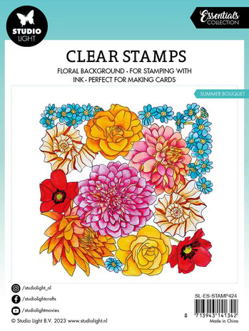 Studio Light Summer Bouquet Essentials Clear Stamps (SL-ES-STAMP424) (OUTLET)