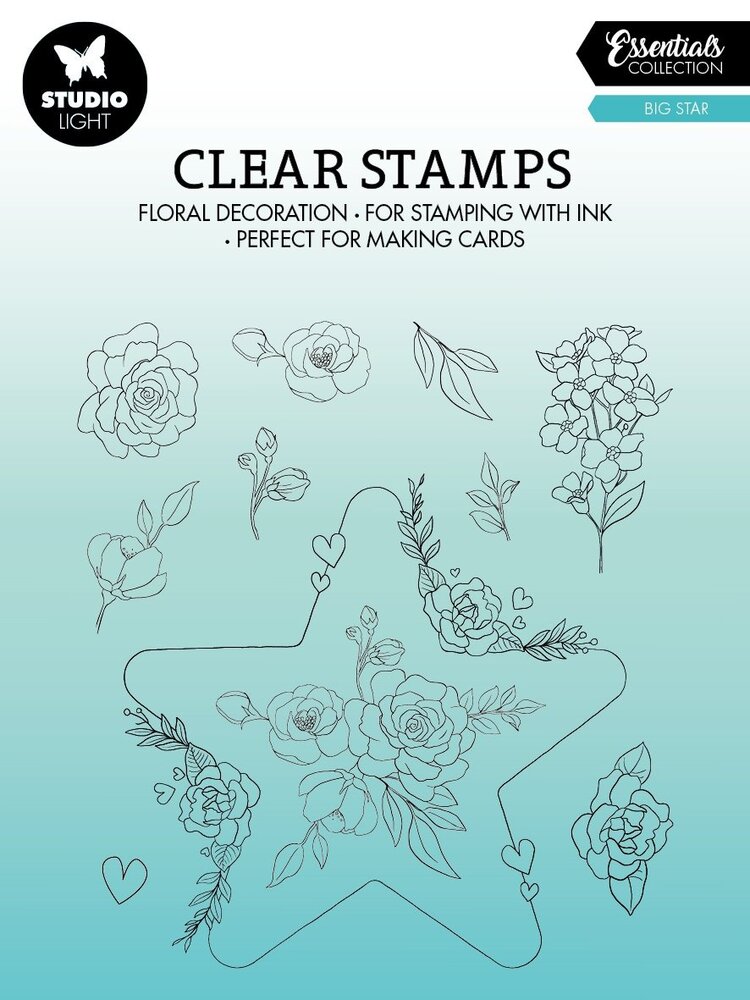 Studio Light Big Star Essentials Clear Stamps (SL-ES-STAMP367) (OUTLET)