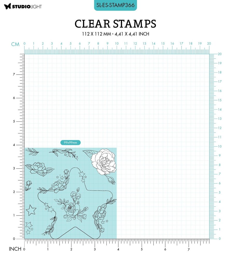 Studio Light Small Star Essentials Clear Stamps (SL-ES-STAMP366) (OUTLET)