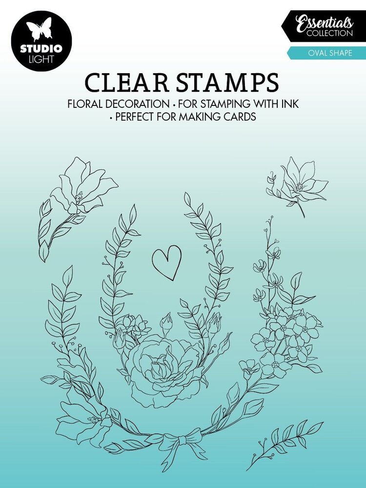 Studio Light Oval Shape Essentials Clear Stamps (SL-ES-STAMP363) (OUTLET)