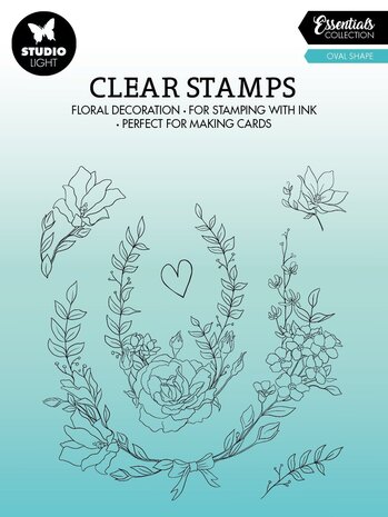 Studio Light Oval Shape Essentials Clear Stamps (SL-ES-STAMP363) (OUTLET)