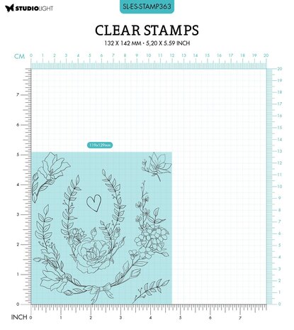 Studio Light Oval Shape Essentials Clear Stamps (SL-ES-STAMP363) (OUTLET)