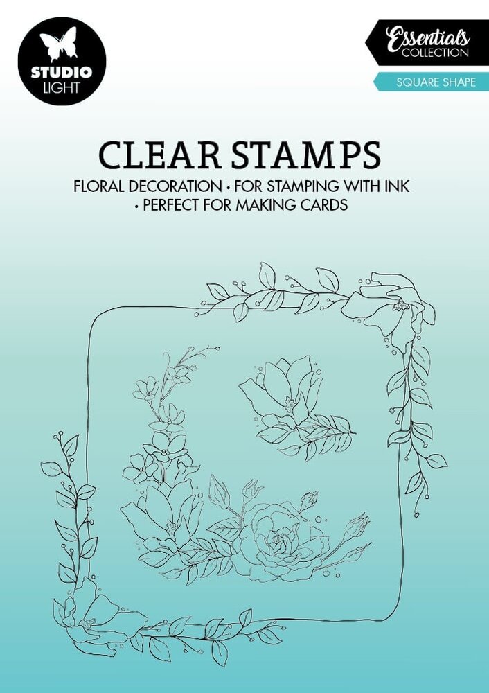 Studio Light Square Shape Essentials Clear Stamps (SL-ES-STAMP362) (OUTLET)