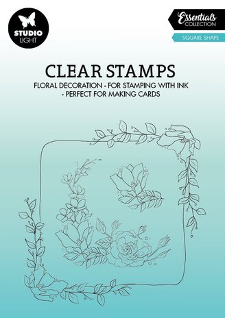 Studio Light Square Shape Essentials Clear Stamps (SL-ES-STAMP362) (OUTLET)