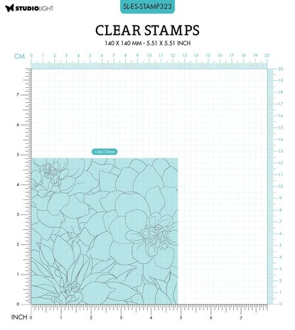 Studio Light Dahlia Background Essentials Clear Stamps (SL-ES-STAMP323) (OUTLET)