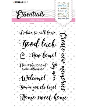 Studio Light Sentiments/Wishes Home Clear Stamps (SL-ES-STAMP180) (OUTLET)