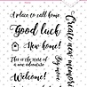 Studio Light Sentiments/Wishes Home Clear Stamps (SL-ES-STAMP180) (OUTLET)