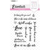 Studio Light Sentiments/Wishes Love Clear Stamps (SL-ES-STAMP179) (OUTLET)