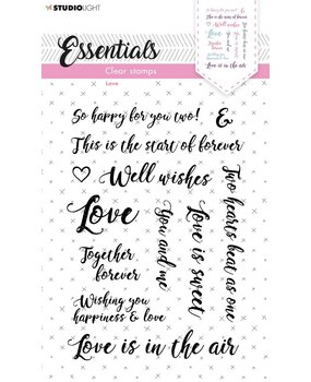 Studio Light Sentiments/Wishes Love Clear Stamps (SL-ES-STAMP179) (OUTLET)