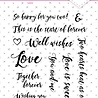 Studio Light Sentiments/Wishes Love Clear Stamps (SL-ES-STAMP179) (OUTLET)
