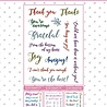 Studio Light Sentiments/Wishes Thanks Clear Stamps (SL-ES-STAMP178) (OUTLET)