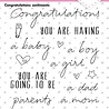 Studio Light Congratulations Sentiments Clear Stamps (SL-ES-STAMP175) (OUTLET)