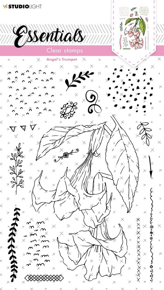 Studio Light Angel's Trumpet Clear Stamps (SL-ES-STAMP154) (OUTLET)