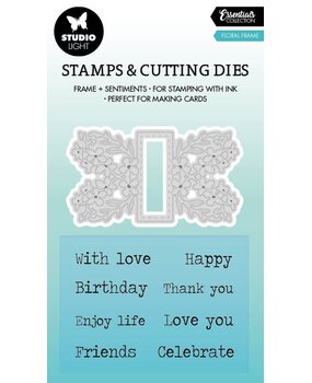 Studio Light Floral Frame Essentials Stamp & Cutting Dies (SL-ES-SCD65) (OUTLET)