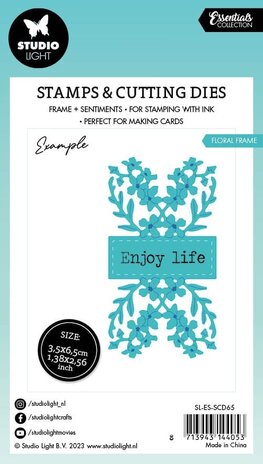 Studio Light Floral Frame Essentials Stamp & Cutting Dies (SL-ES-SCD65) (OUTLET)