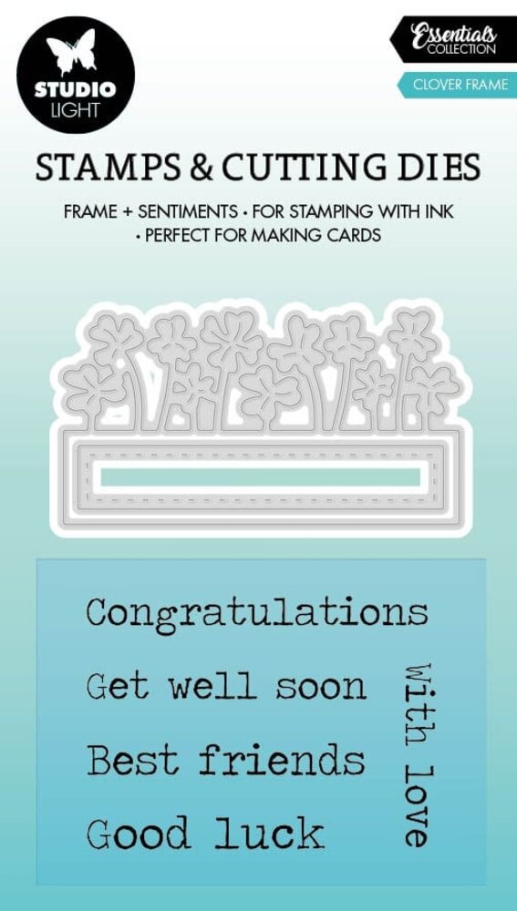 Studio Light Clover Frame Essentials Stamp & Cutting Dies (SL-ES-SCD64) (OUTLET)